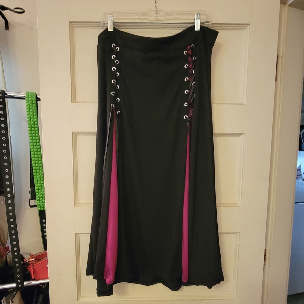 Laceup goth skirt XL